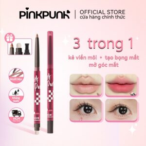 [MỚI] Bút Chì Kẻ Viền Môi PinkPunk 4 in 1 kẻ Bọng Mắt Mở Góc Mắt Tạo Khối Mũi Sáp Kết Cấu Căng Mọng 0.25g