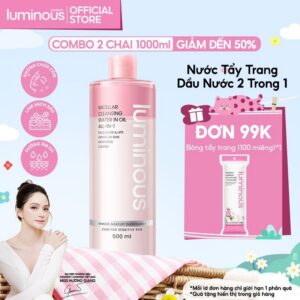 [MUA 2 GIẢM TỚI 50%] Nước Tẩy Trang Dầu Nước COLORKEY LUMINOUS Làm Sạch Sâu & Không Chứa Cồn 500ml