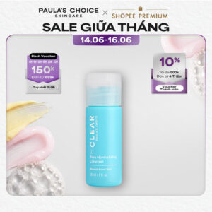 Sữa rửa mặt dạng gel ngăn ngừa mụn và se khít lỗ chân lôngPaula’s Choice Clear Pore Normalizing Cleanser 30ml 6006