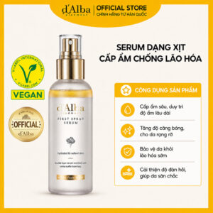 [d’Alba Official] Serum dạng xịt khoáng căng bóng da First Spray Serum 50ml/100ml – Mist Serum