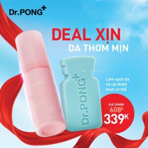Xịt khử mùi trắng da, mờ thâm Dr.PONG 28D Whitening Drone Deodorant Spray 100ml