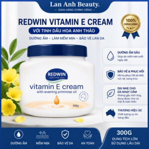Kem Dưỡng Ẩm Redwin Vitamin E Cream 300g Úc , Giúp Dưỡng Da Mặt Và Body Hết Khô, Nứt Nẻ , Mềm Mịn
