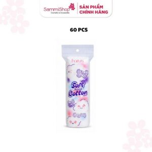 [HÀNG TẶNG KHÔNG BÁN] [60pcs] 01 QT Horus Bông tẩy trang tròn Round Soft Cotton Pads 60 pads – Ultra Soft
