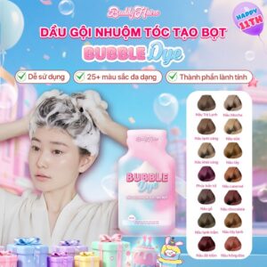 Dầu gội nhuộm tóc tạo bọt, thuốc nhuộm tóc tạo bọt Bubble Dye 25+ màu nhuộm đa dạng chiết xuất lành tính | Buddyhairs