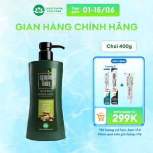 Dầu Gội Dược Liệu Nguyên Xuân Xanh Dưỡng Tóc 365g KM 35g – giá không đổi
